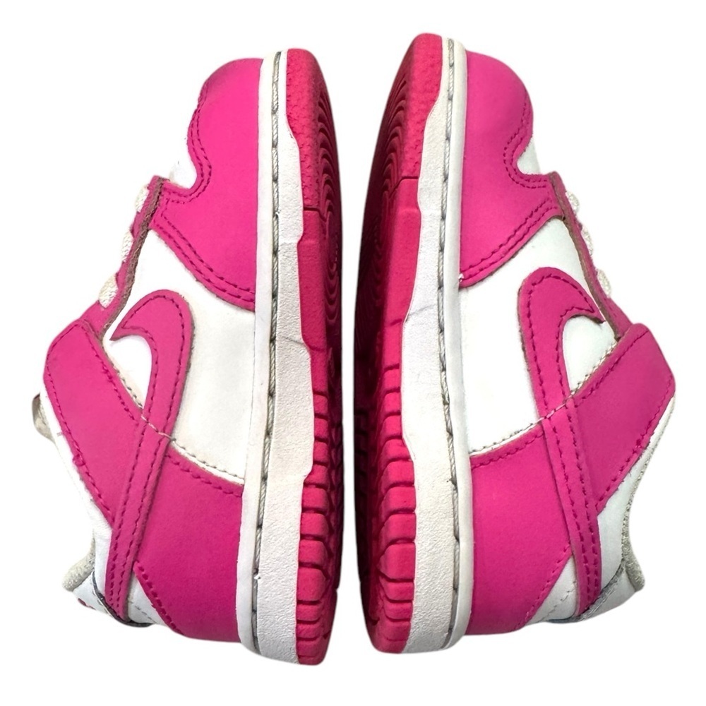 Nike Dunk Low Laser Fuchsia Pink Barbie Toddler Sneakers 6C - Picture 5 of 8